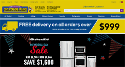Desktop Screenshot of contractorshomeappliances.com